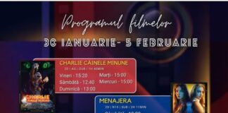 Programul filmelor din perioada 30 Ianuarie – 5 Februarie