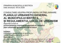 Primăria Bistrița lansează consultarea publică pentru noul Plan Urbanistic General