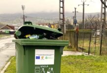 Se colectează deșeurile din sticlă la Bistrița. Program special pentru pubela verde, pe 15 aprilie