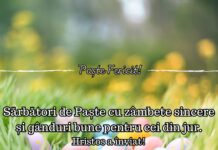 MESAJUL PRIMARULUI DORU CRIȘAN, CU OCAZIA SĂRBĂTORILOR PASCALE