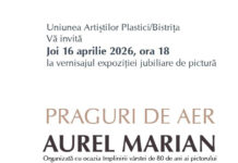 Expoziție jubiliară „Praguri de aer”, semnată de Aurel Marian, la Bistrița