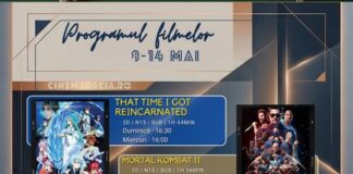 Programul filmelor din perioada 8-14 mai