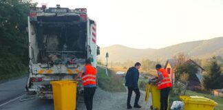 Pubela galbenă se colectează miercuri în localitățile componente ale municipiului Bistrița
