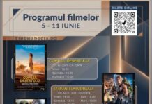 Programul filmelor din perioada 5-11 iunie