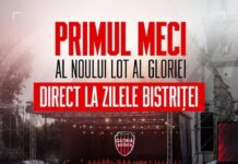 Gloria Bistrița își prezintă lotul pentru noul sezon în fața suporterilor, la Zilele Bistriței