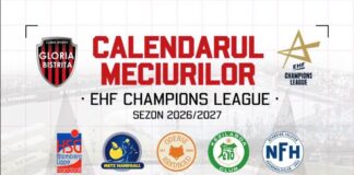 Gloria Bistrița și-a aflat programul din grupele EHF Champions League. Debut în deplasare, primul meci acasă în luna septembrie