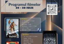 Programul filmelor din perioada 24 – 30 iulie