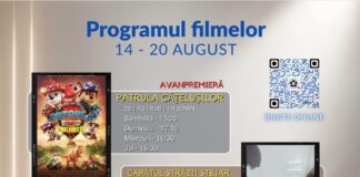Programul filmelor din perioada 14-20 august