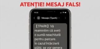 Atenție la mesajele false de la TPARK! Poliția Locală Bistrița avertizează asupra unei tentative de fraudă