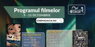 Programul filmelor din perioada 9-15 octombrie