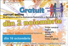 Înscrieri gratuite la cursurile de pregătire pentru Evaluarea Națională și Bacalaureat, la Bistrița
